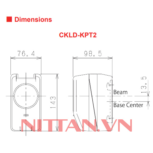CKLD-KPT2 Đầu báo khói quang dạng chùm tia BEAM, Hệ báo cháy thường chuẩn JP