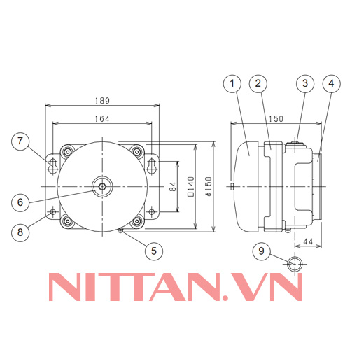EMB-6 Chuông báo cháy loại chống nổ, Thiết bị báo cháy thường chuẩn JP
