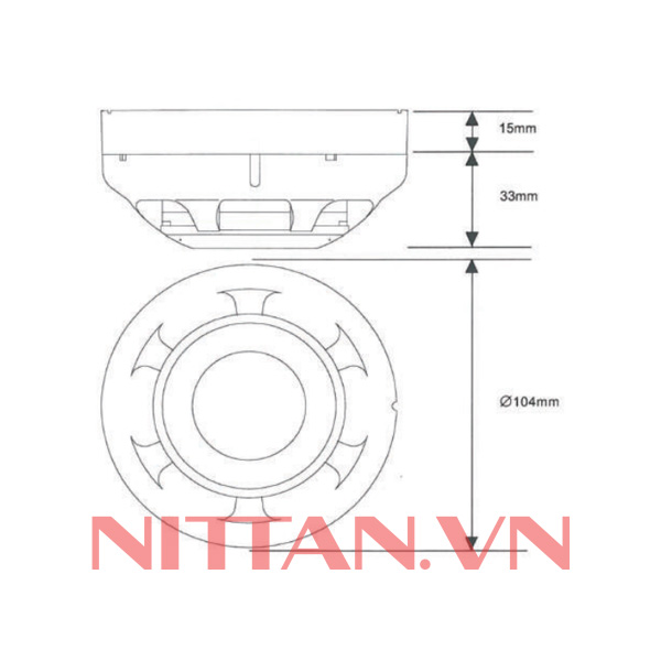 VA-PY Đầu báo khói quang địa chỉ, hệ báo cháy địa chỉ chuẩn UL