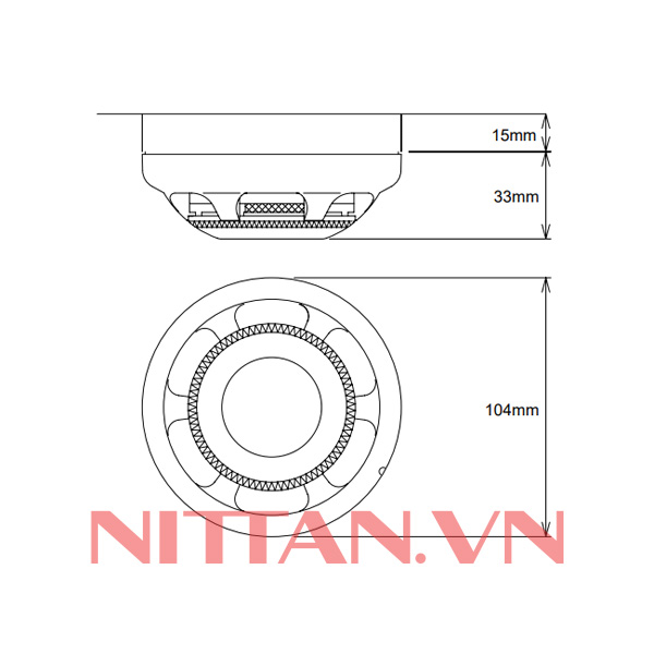 EVA-PY3 Đầu báo khói quang điện địa chỉ, Hệ báo cháy địa chỉ chuẩn UL