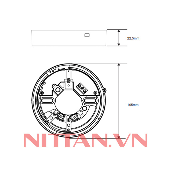 EVA-STB-RL Đế cho đầu báo có relay điện áp thấp, Hệ báo cháy địa chỉ chuẩn UL