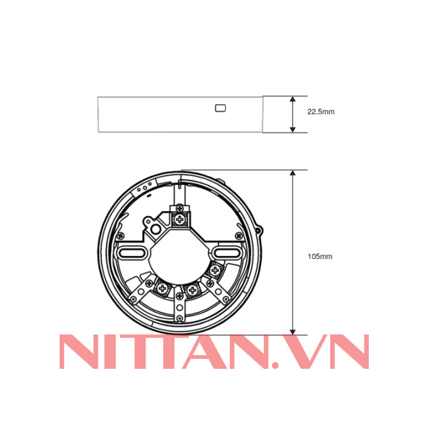 EVA-STB-SCI Đế cho đầu báo tích hợp chống ngắn mạch, Hệ báo cháy địa chỉ chuẩn UL 