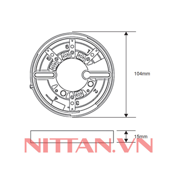 EVA-UB4 Đế cho đầu báo địa chỉ tiêu chuẩn 4