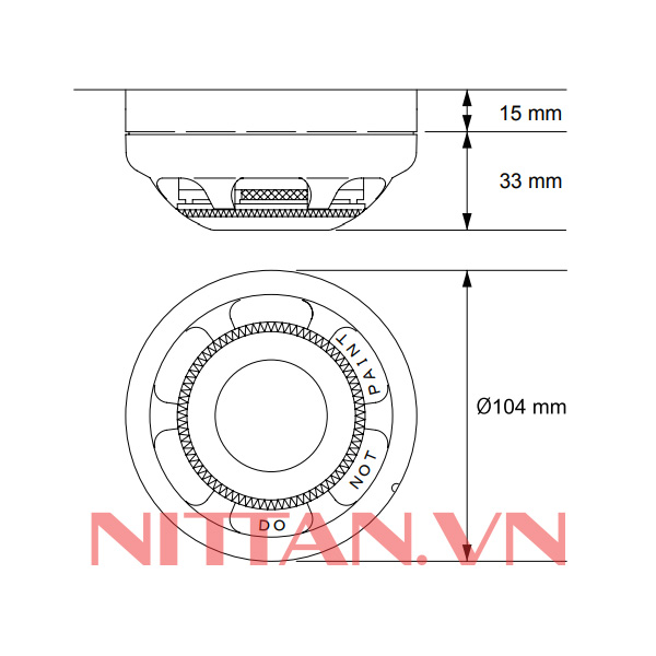 EVCA-P Đầu báo khói quang điện loại thường, Hệ báo cháy thường chuẩn UL