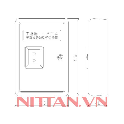 LP04 Bộ điều khiển đầu báo khói beam, Hệ báo cháy thường chuẩn JP