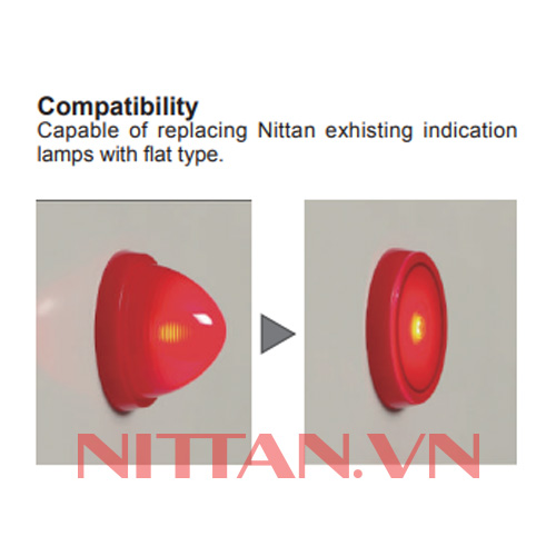 PL-F Đèn báo vị trí loại phẳng, Hệ báo cháy thường chuẩn JP