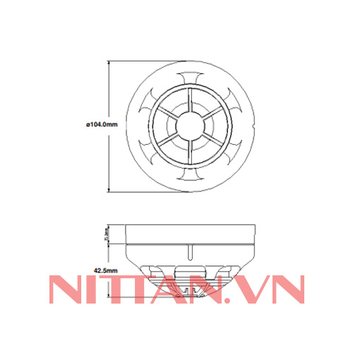 ST-H2-AS Đầu báo nhiệt loại địa chỉ, Hệ báo cháy địa chỉ chuẩn EN