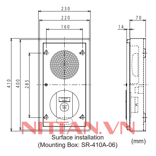 SUT-MB Tổ hợp chuông đèn nút nhấn, Hệ báo cháy thường chuẩn JP