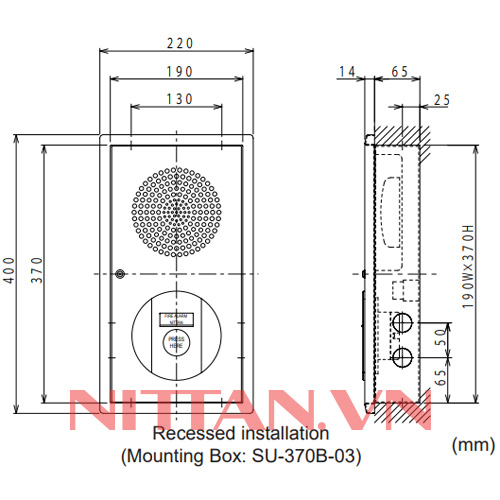 SUT-MB Tổ hợp chuông đèn nút nhấn, Hệ báo cháy thường chuẩn JP