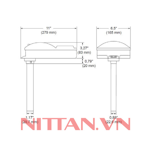 UG-7-A6O Đầu báo cháy khói cho đường ống, Hệ báo cháy thường chuẩn UL